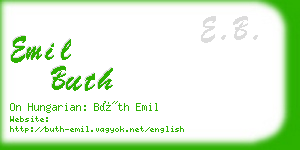 emil buth business card